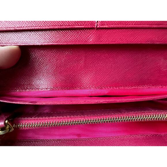 PRADA Milano Fiocco Ribbon Saffiano Leather Long Wallet - Picture 8 of 11